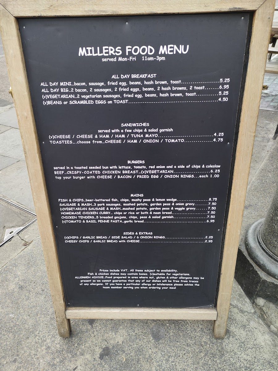 Millers Menu - Image 2